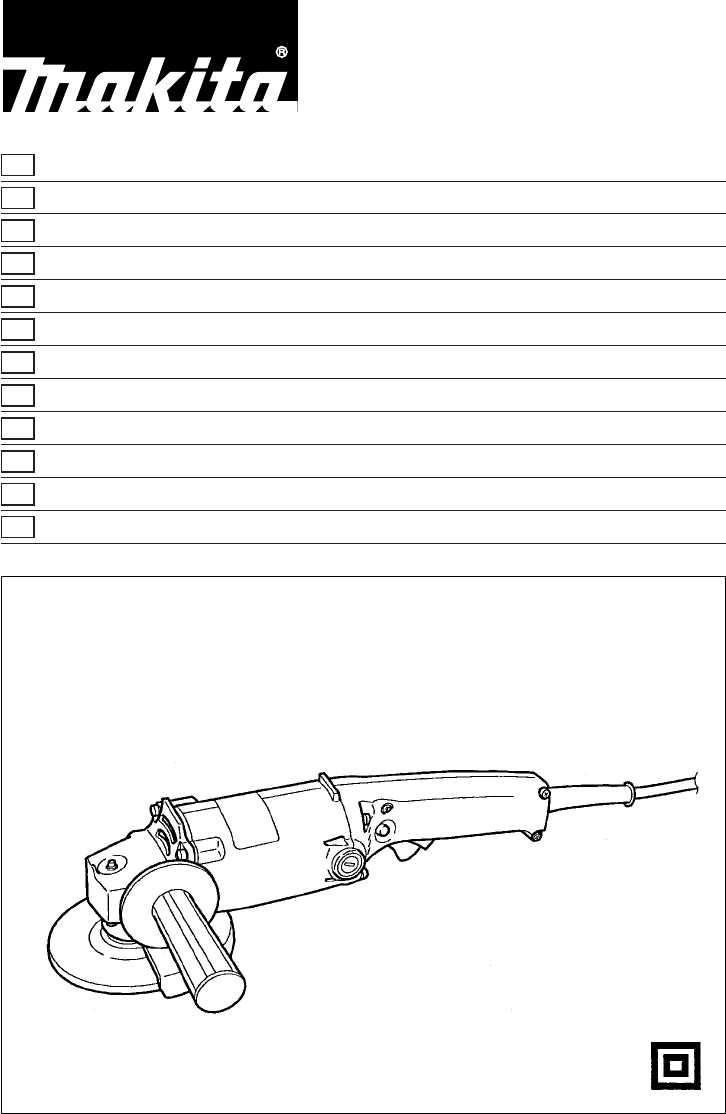 makita angle grinder instruction manual