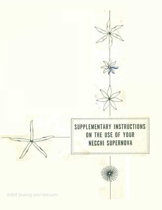 necchi supernova instruction manual