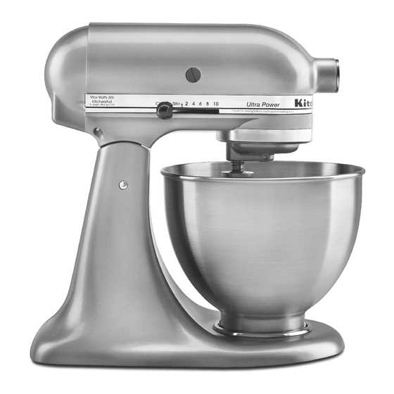 kitchenaid professional 5 plus instruction manual