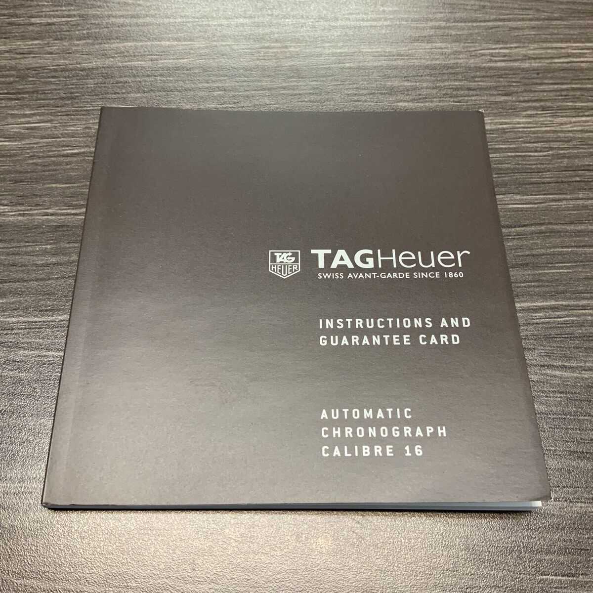 tag heuer grand carrera instruction manual