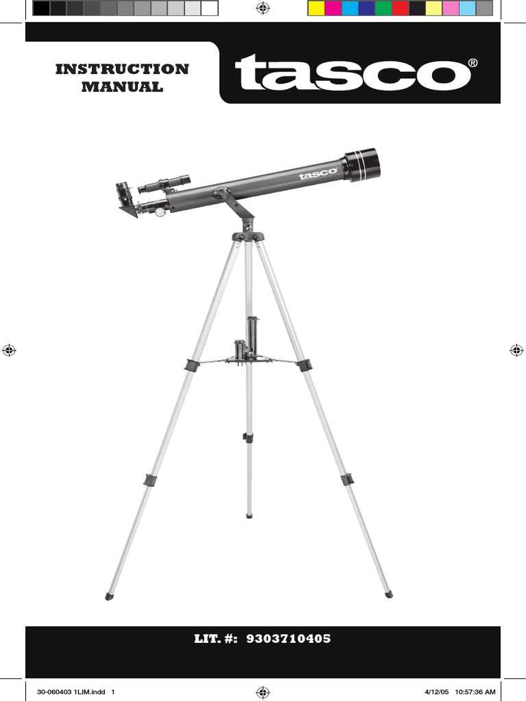 tasco 58t telescope instruction manual