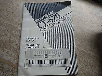 casio ct 625 instruction manual