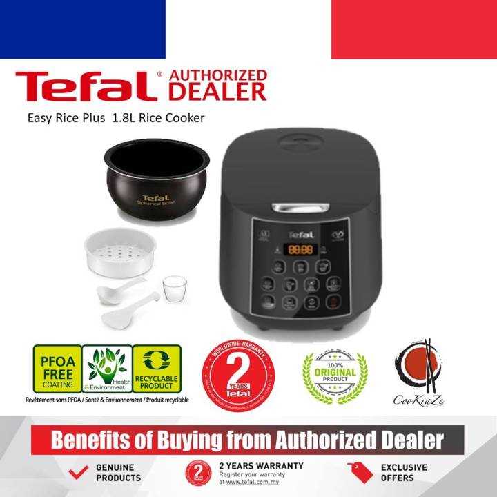 tefal rice cooker instruction manual