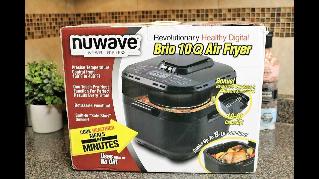 nuwave air fryer instruction manual