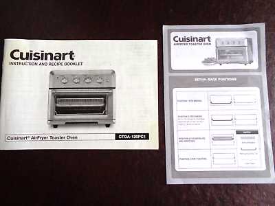 cuisinart air fryer toaster oven instruction manual