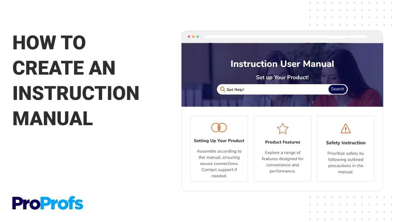 create instruction manual online