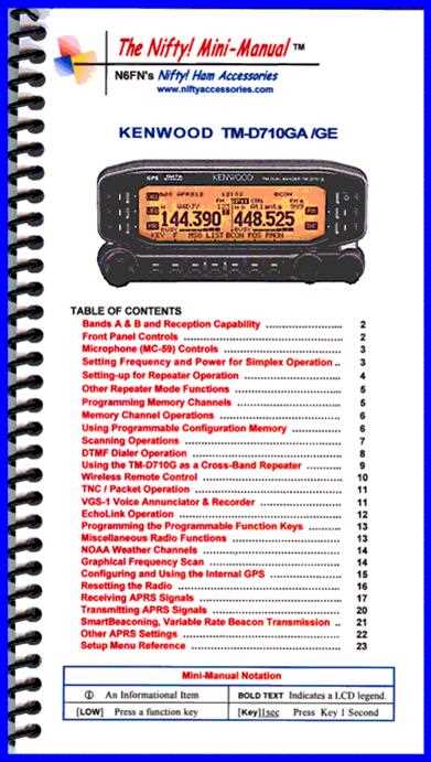 kenwood tm d710ga instruction manual