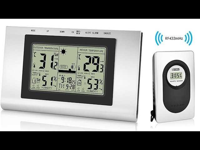 ultronic weather station clock instruction manual