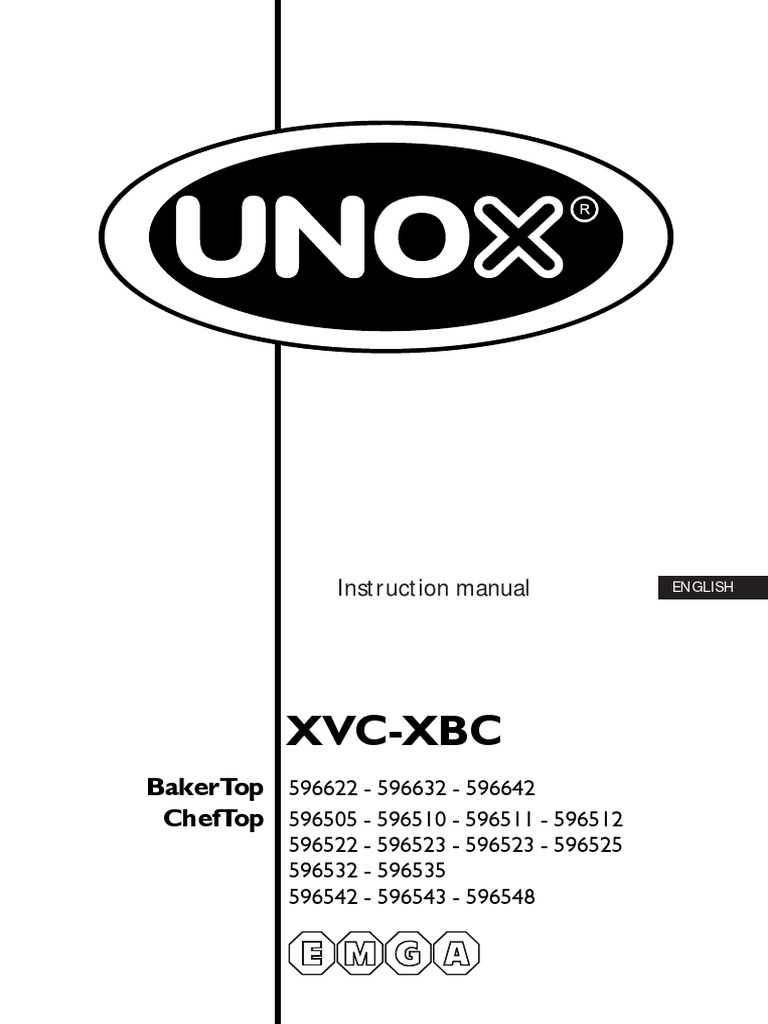 unox oven instruction manual