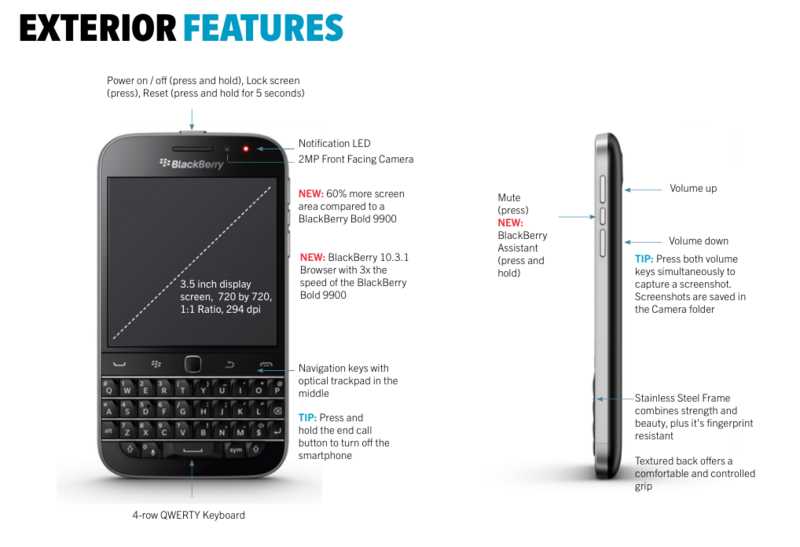 blackberry classic instruction manual