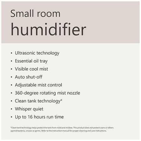 walgreens cool mist humidifier instructions manual