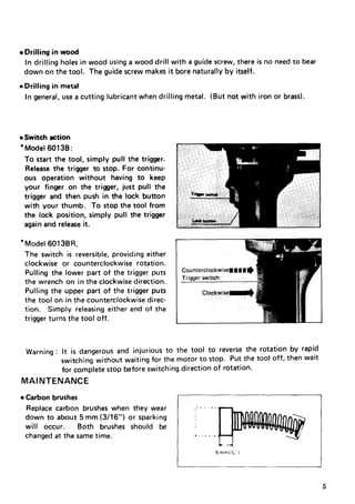 makita drill instruction manual