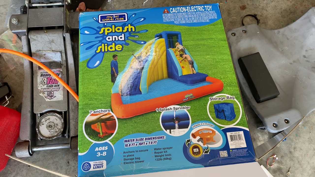 my first waterslide splash and slide instruction manual