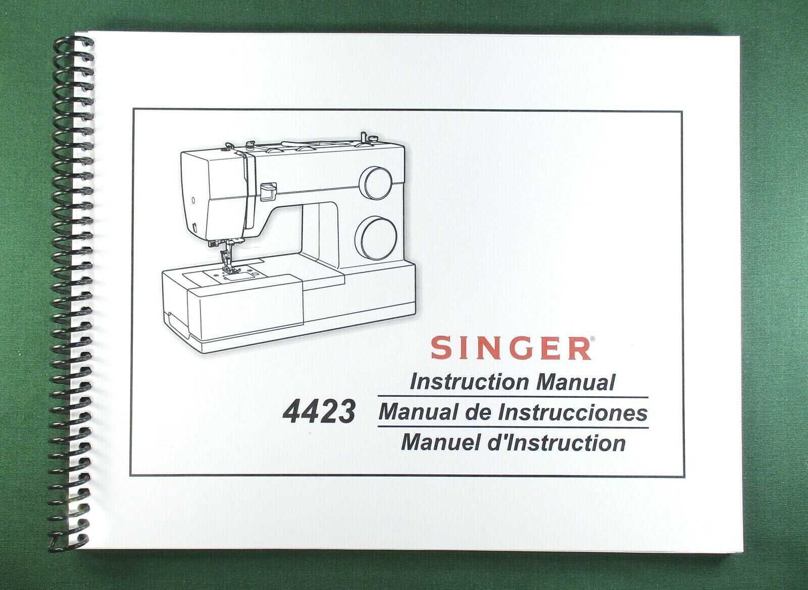 singer model 4423 instruction manual