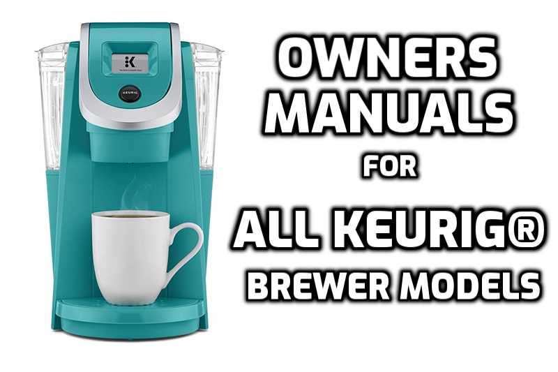 keurig k elite instruction manual