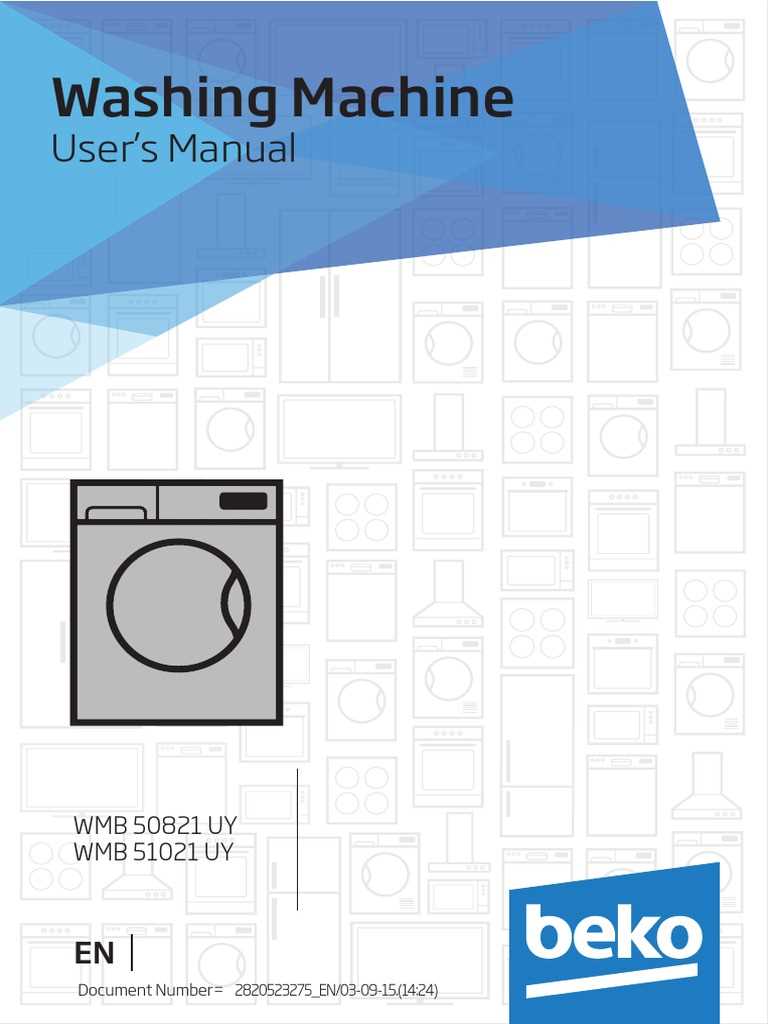 beko washing machine instructions manuals