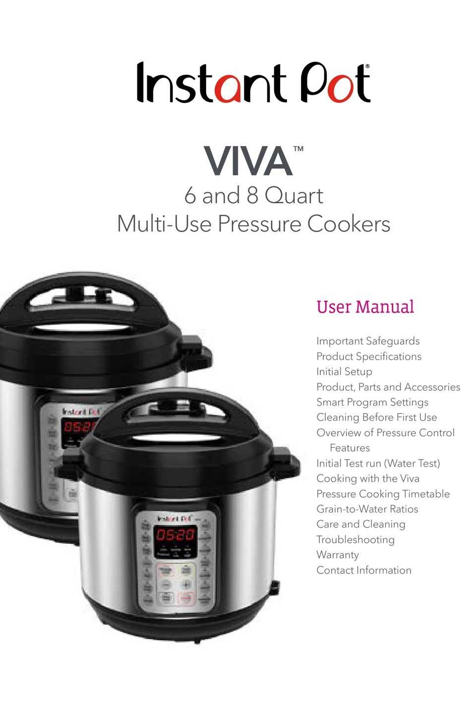instant pot mini instruction manual