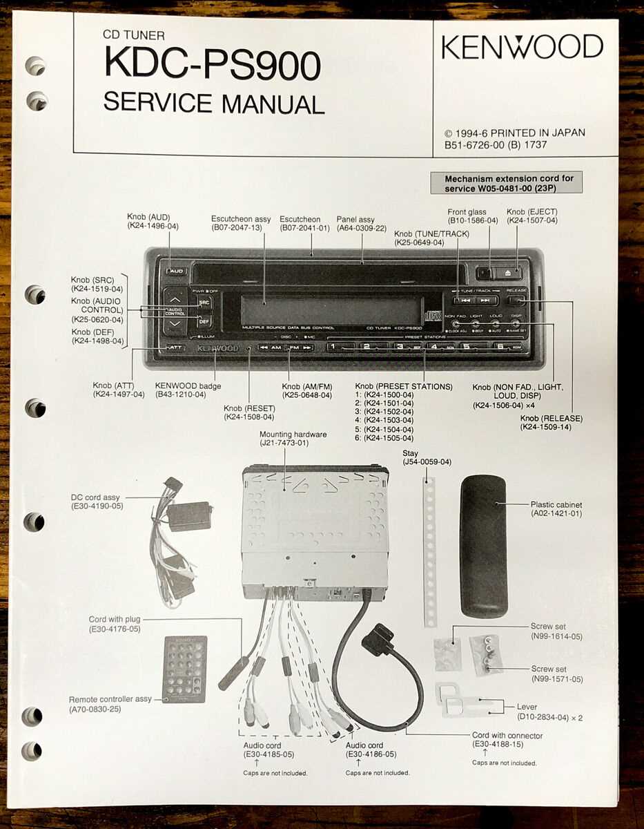 kenwood excelon instruction manual