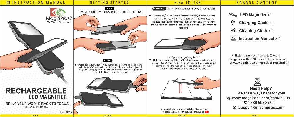 instruction manual graphic design