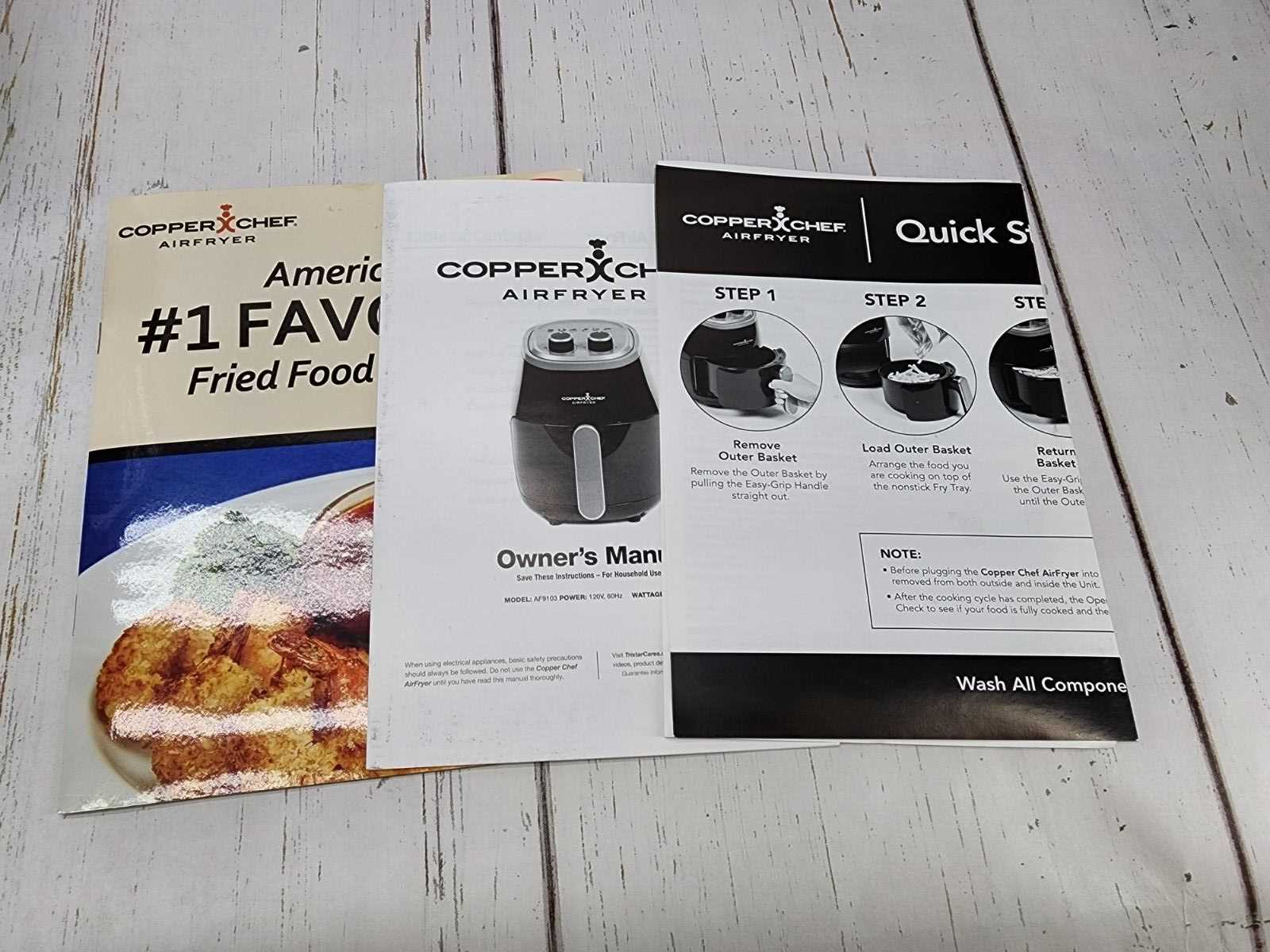 copper chef air fryer instruction manual