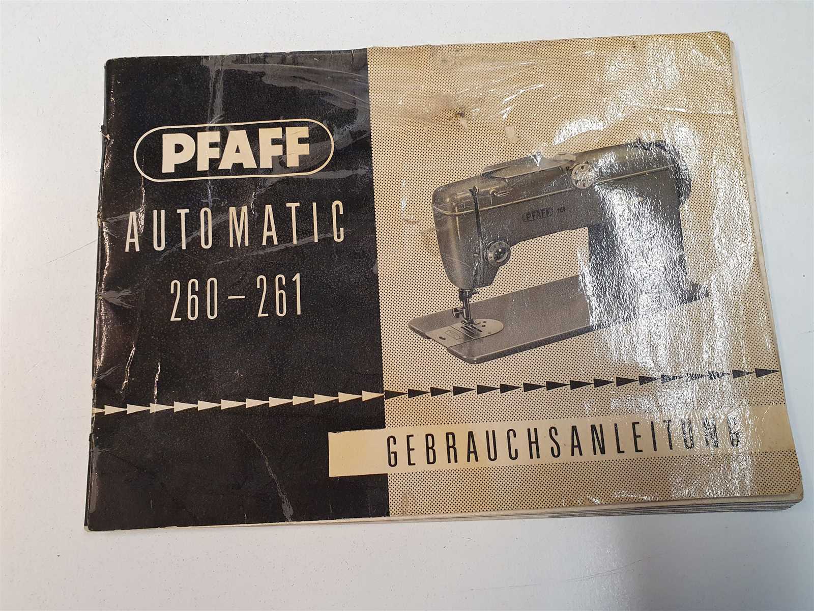 pfaff sewing machine instruction manual