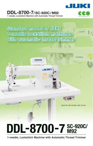 juki ddl 8000a instruction manual