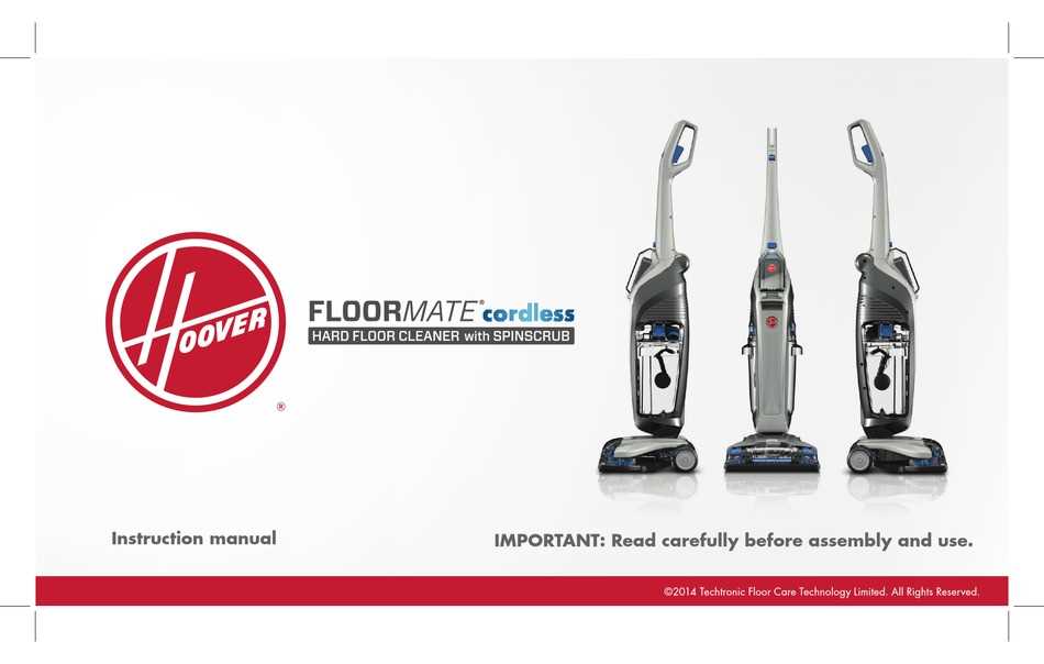 hoover floormate hard floor cleaner instruction manual