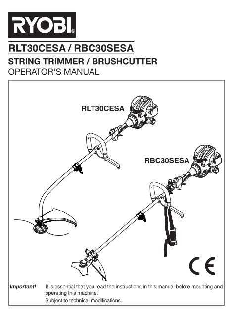 homelite weed eater instruction manual