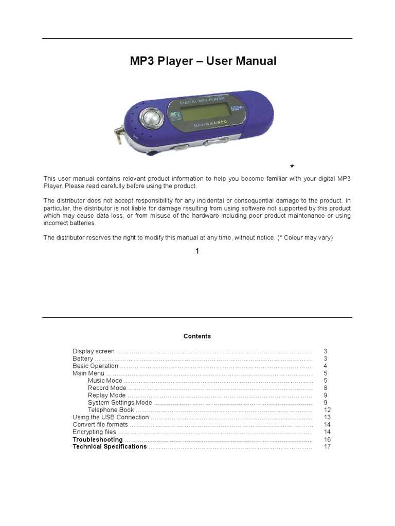 sandisk mp3 player instruction manual