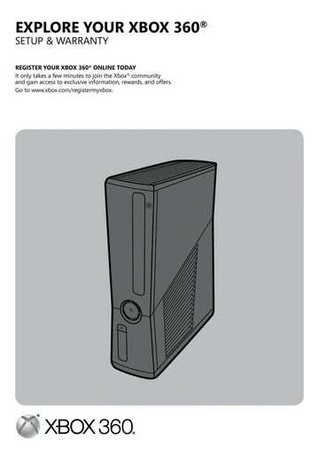 xbox 360 instruction manual