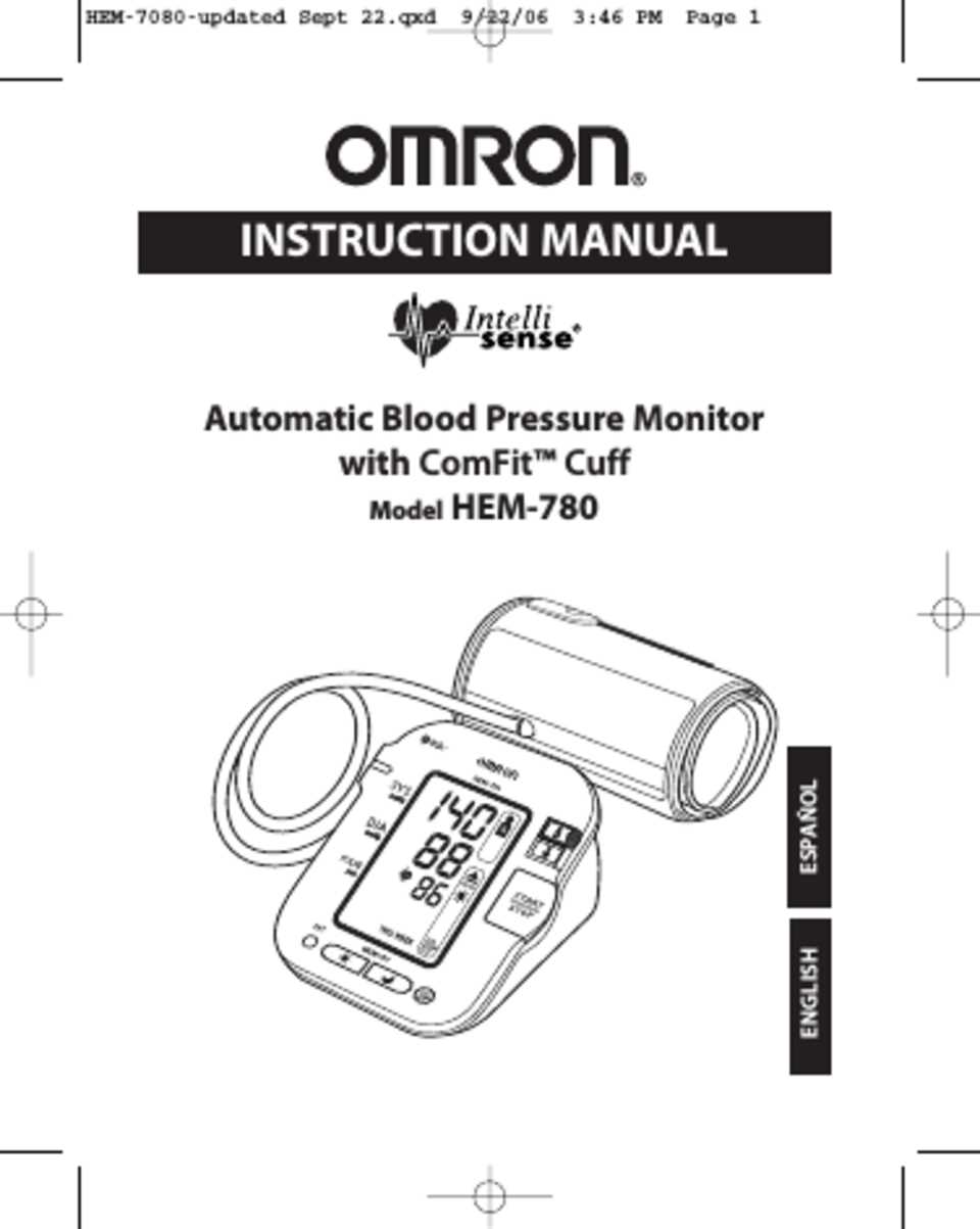 omron hem 711dlx instruction manual