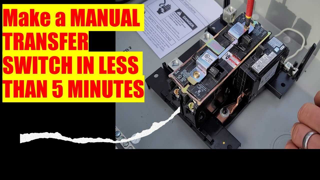 manual transfer switch installation instructions