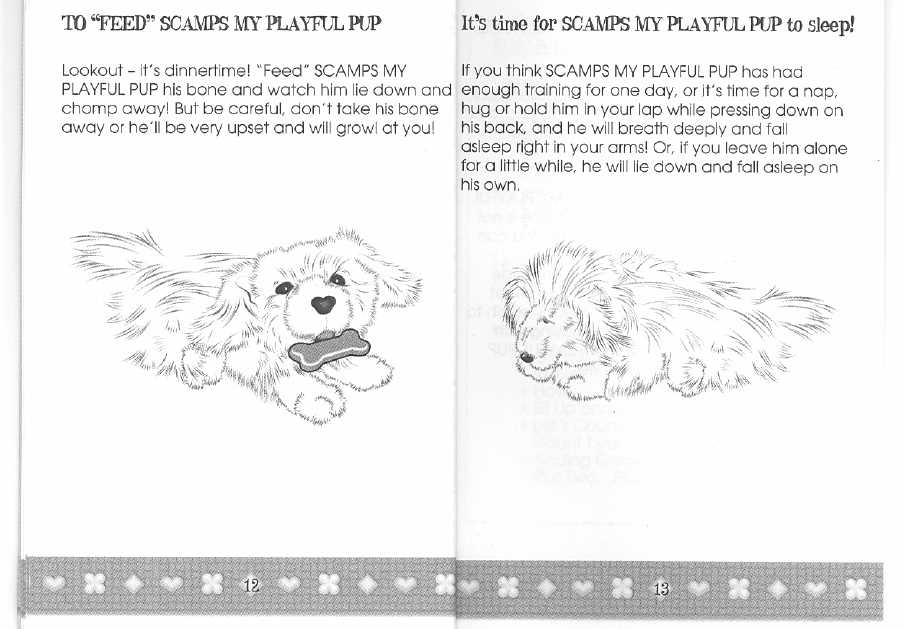 scamps my playful pup instruction manual