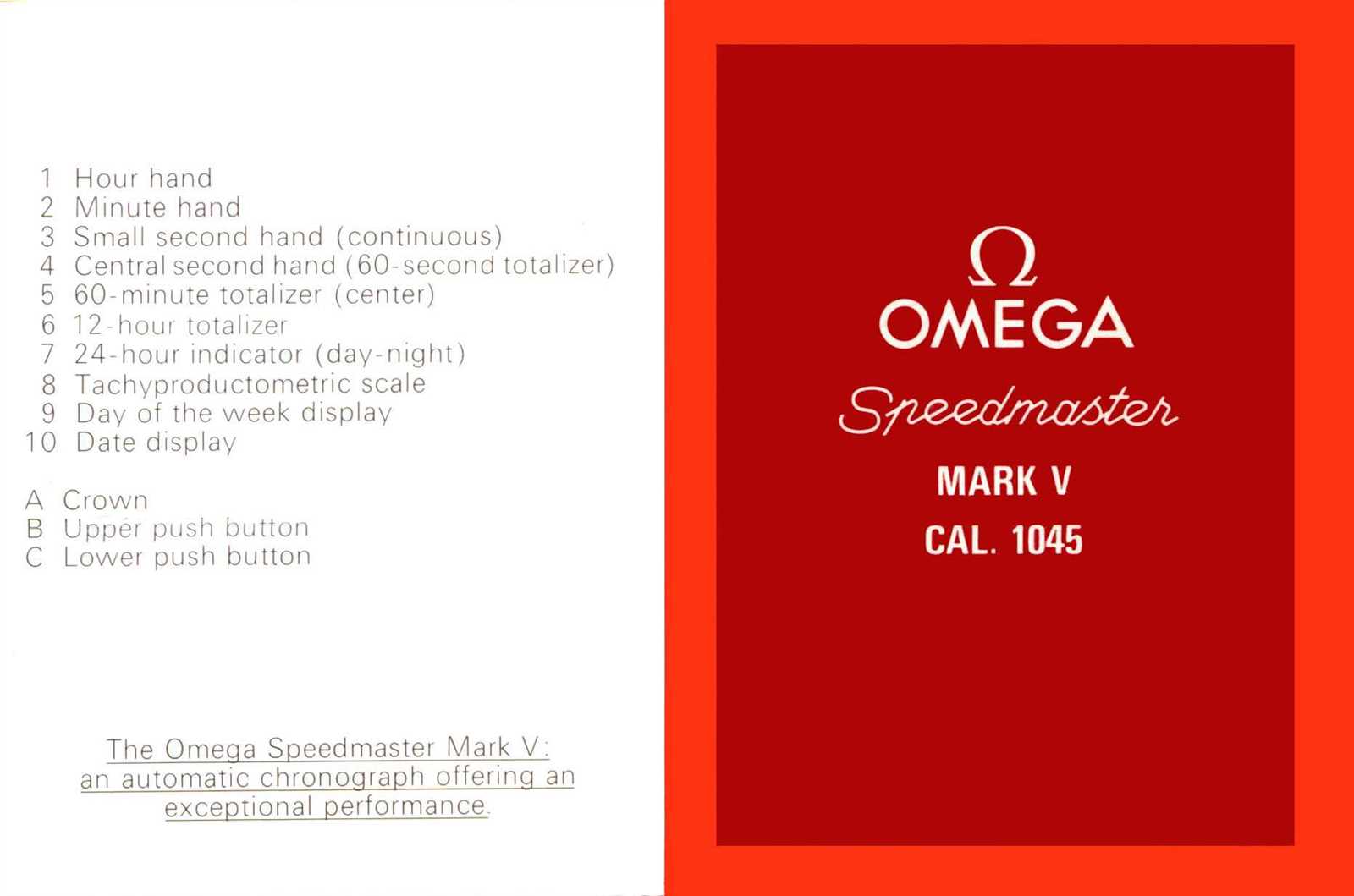 omega watch instruction manual