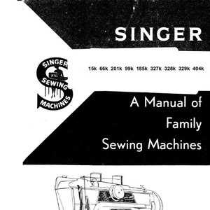 singer sewing machine 185k instruction manual