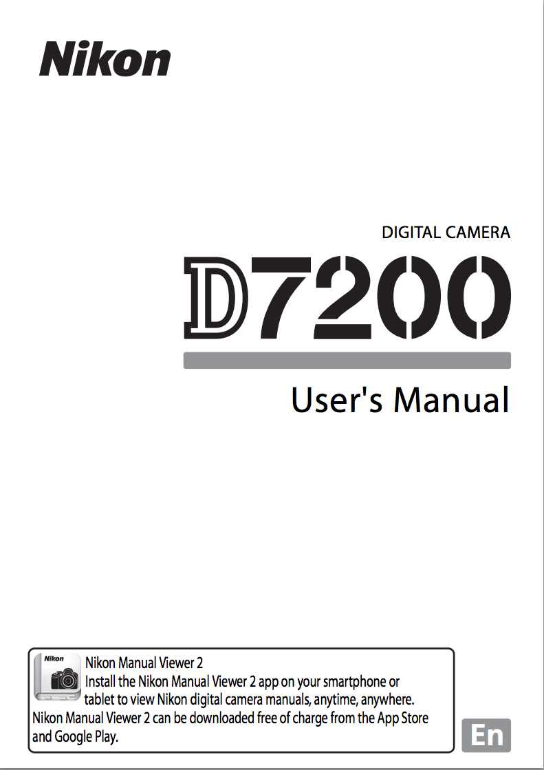 nikon d7200 instruction manual