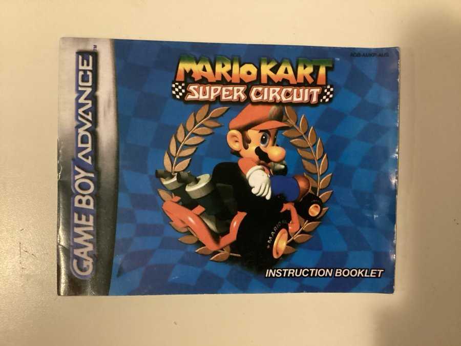 mario kart super circuit instruction manual