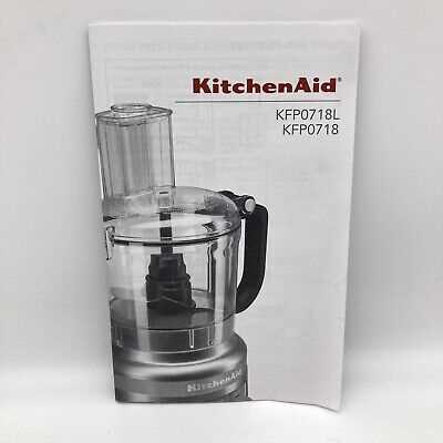 kitchenaid 7 cup food processor instruction manual