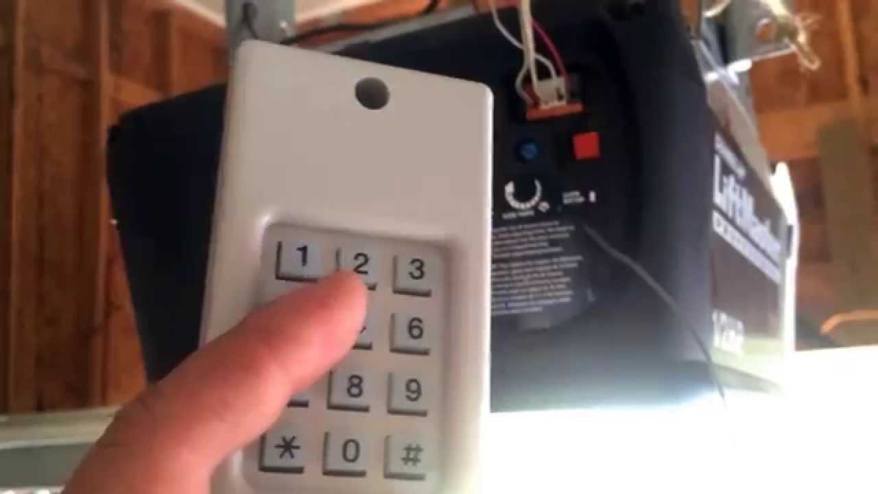 manual clicker garage door keypad instructions