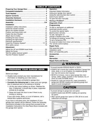 instruction manual for chamberlain garage door opener