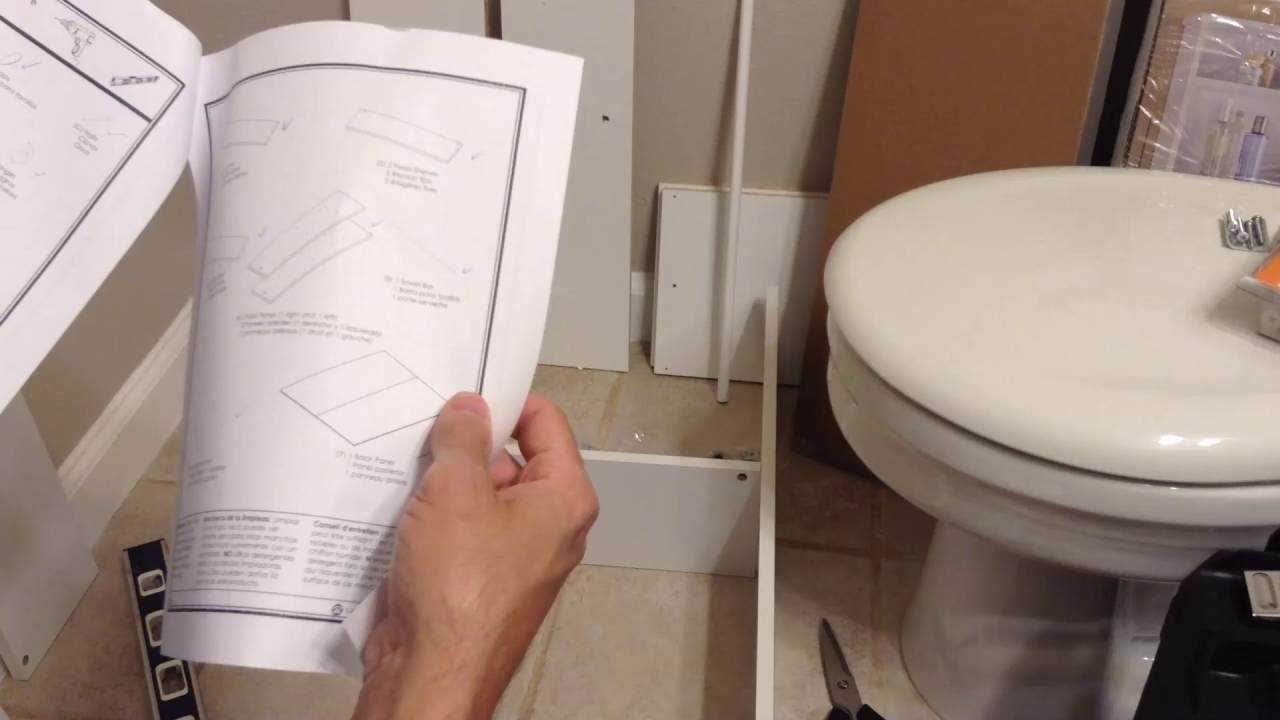 mainstays bathroom space saver instructions manual