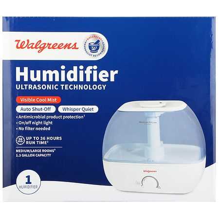 walgreens cool mist humidifier instructions manual