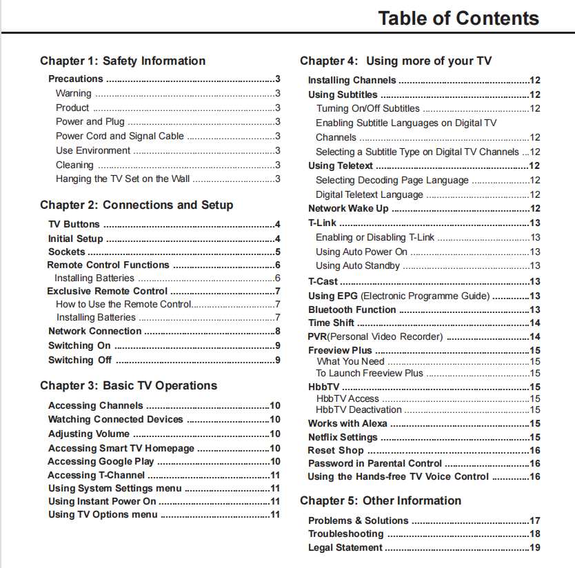 tcl tv instruction manual