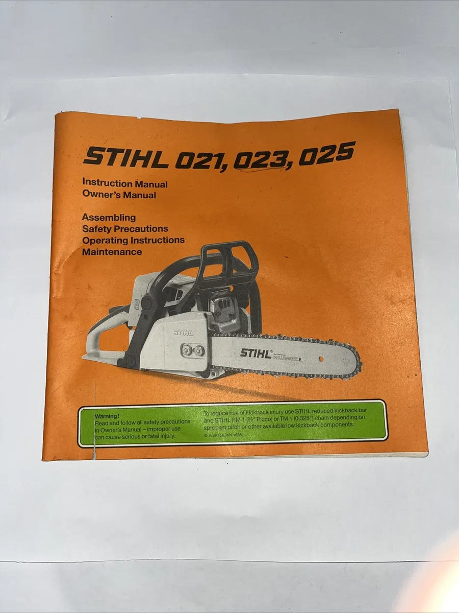 stihl ms 461 instruction manual