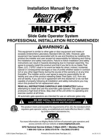 mighty mule instruction manual