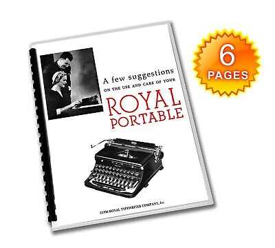 royal classic manual typewriter instructions