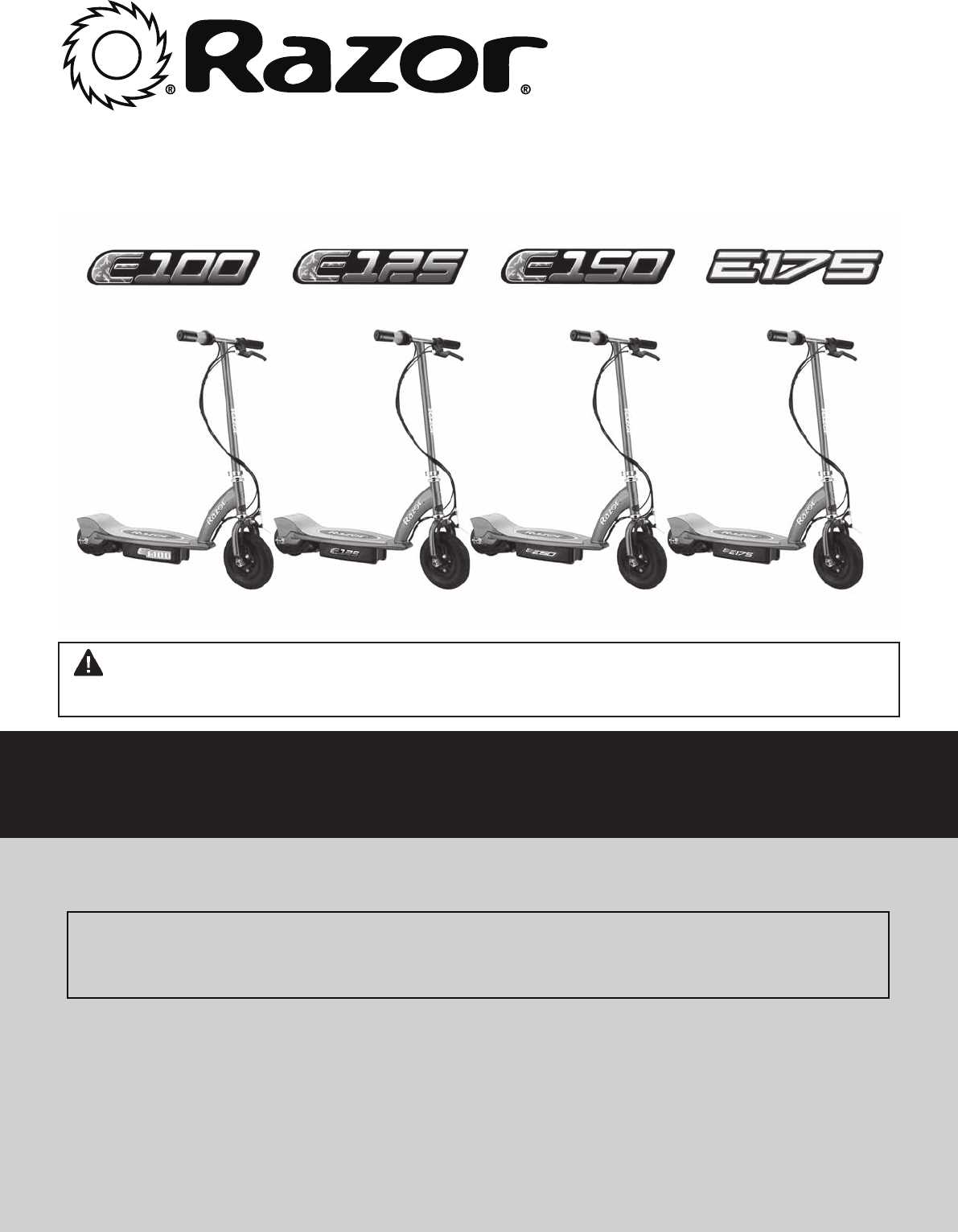 razor scooter instruction manual