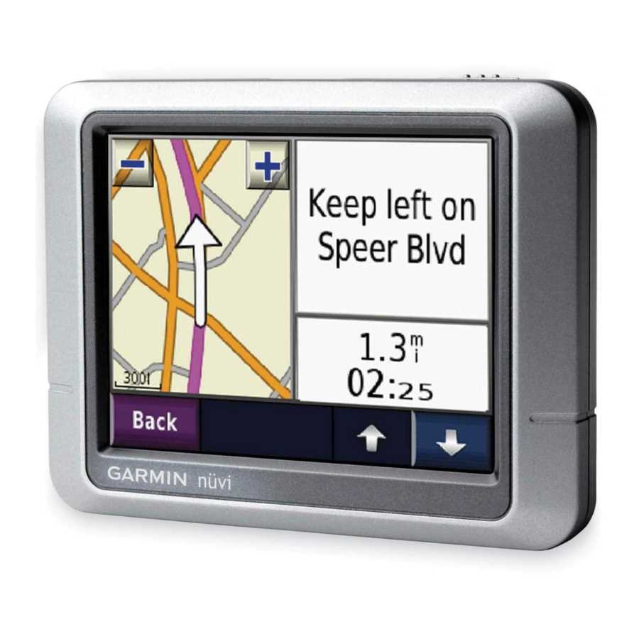 garmin nuvi 250 instructions manual