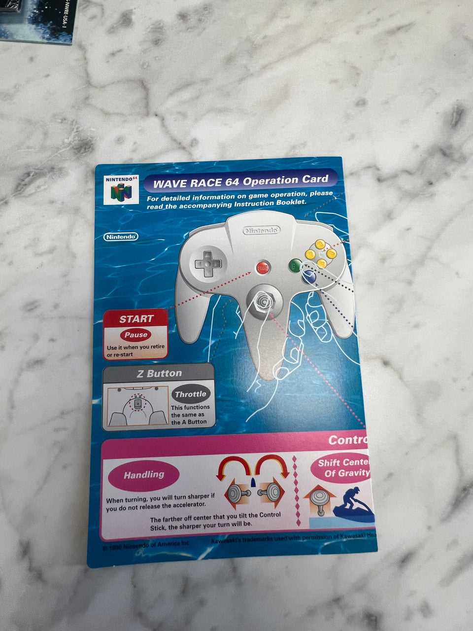 wave race 64 instruction manual