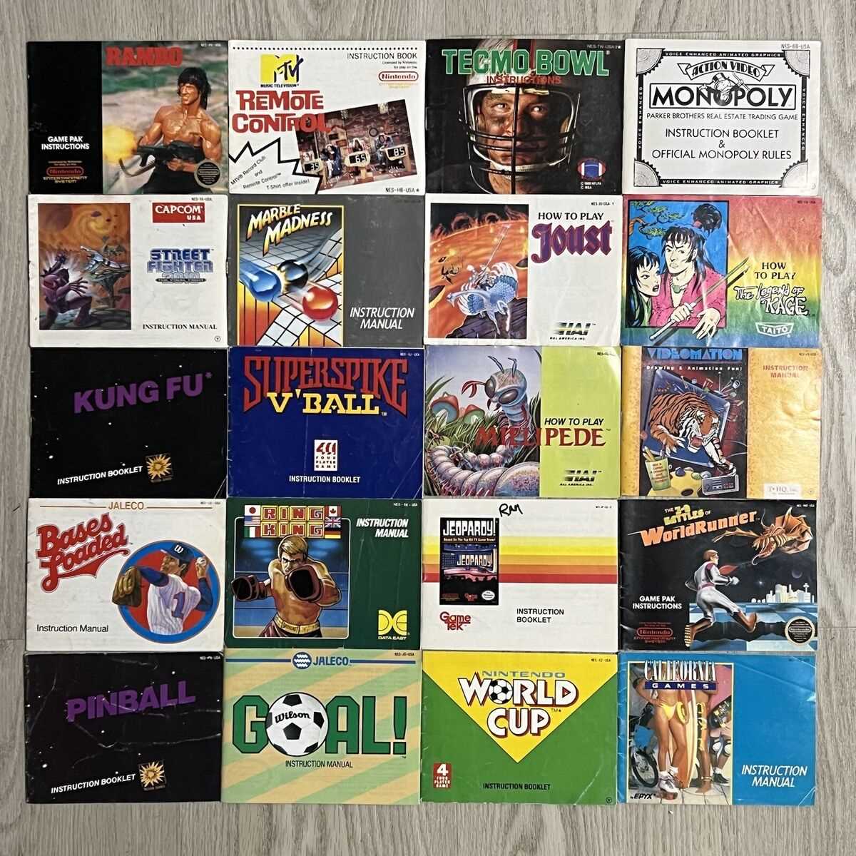 video game instruction manuals for sale